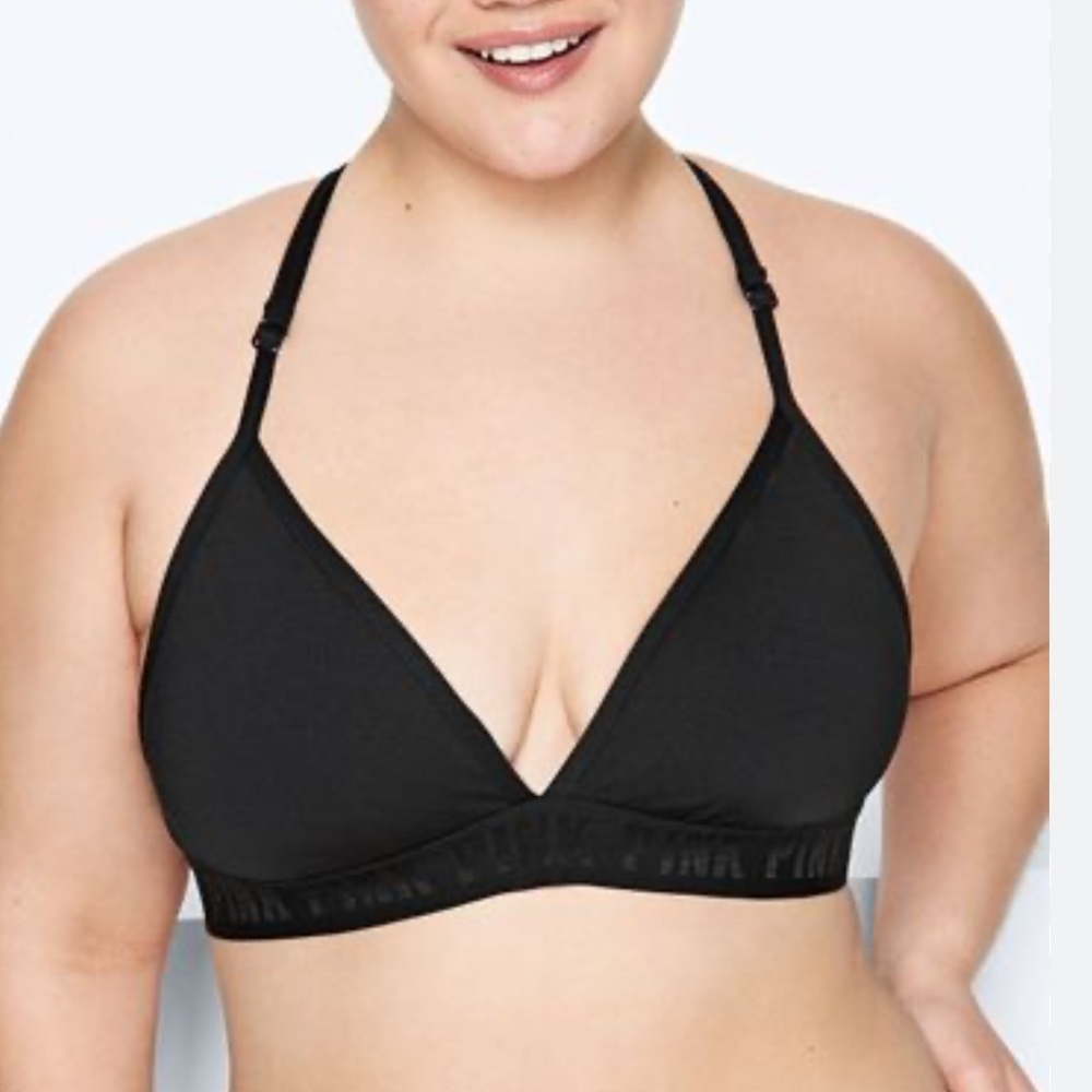 SIMPLE BLACK RACERBACK BRALETTE